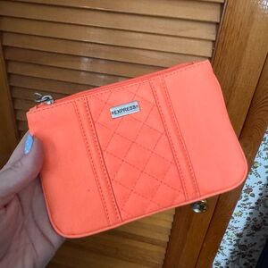 Express Vibrant Orange Quilted Wristlet